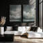 Sombre Skydance, ensemble de 2 impressions sur toile dans un cadre-1194871624-1194871619