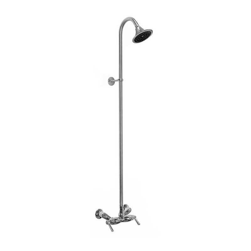 Temperature Controlled Metal Wall Mounted Outdoor Shower