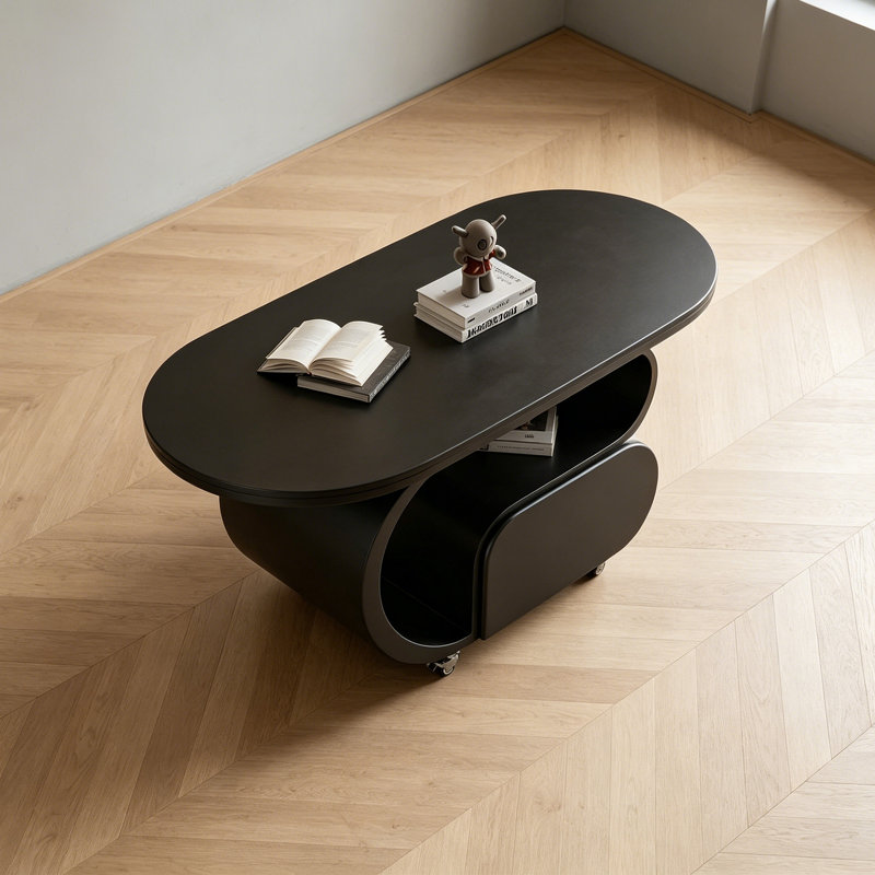 Table basse Nordic, H 19,68 po x L 31,49 po x l 15,74 po, Noir