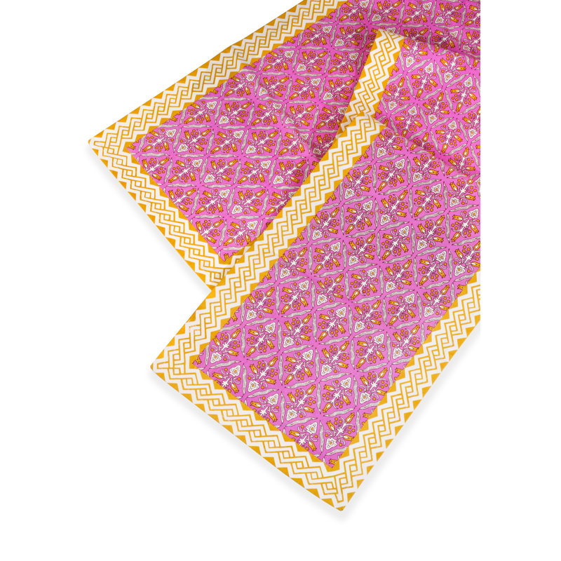 Chemin de table Orchid, Jaune / Rose