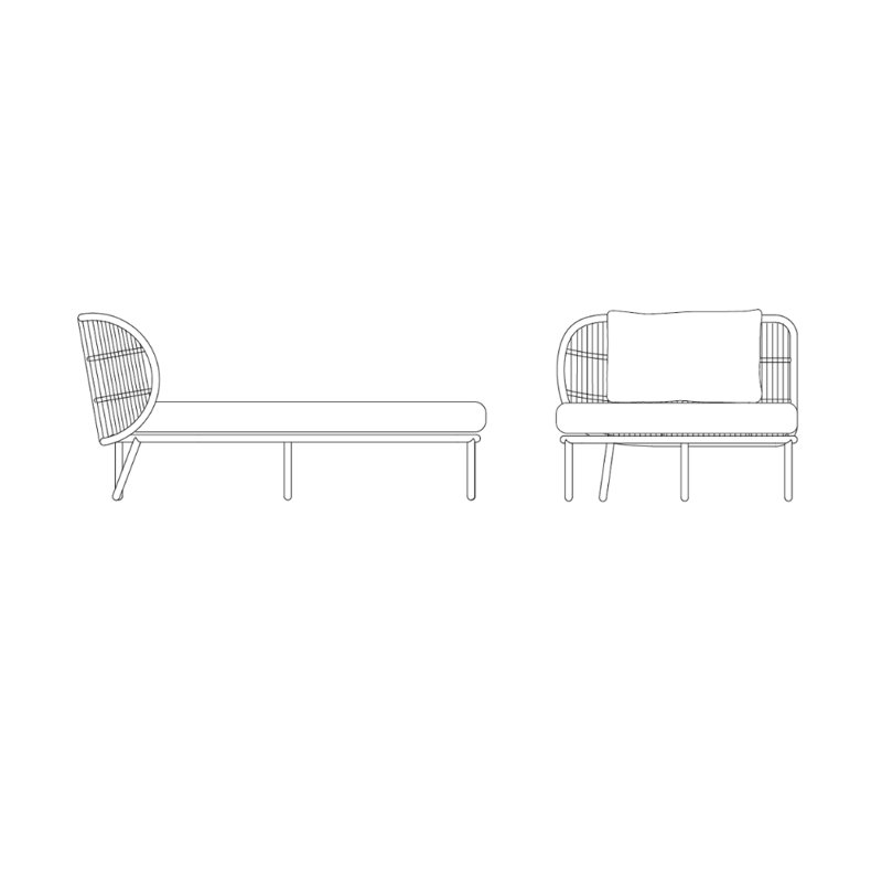 Kodo Outdoor Chaise Lounge