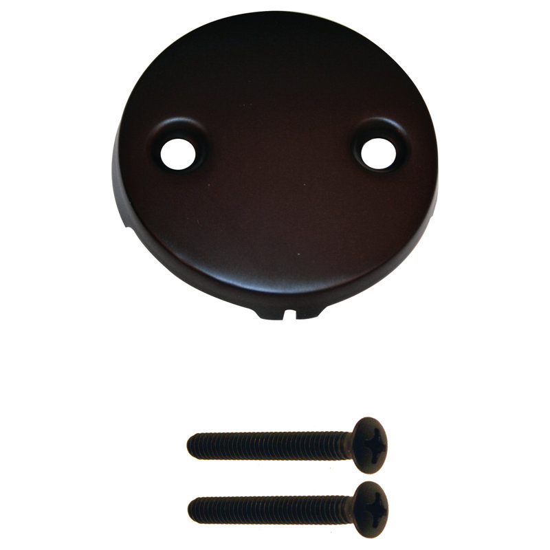 18" Direct Connect Shoe Outlet Tip-Toe Bathtub Leg Drain Assembly with 2-Hole Overflow, Oil Rubbed Bronze