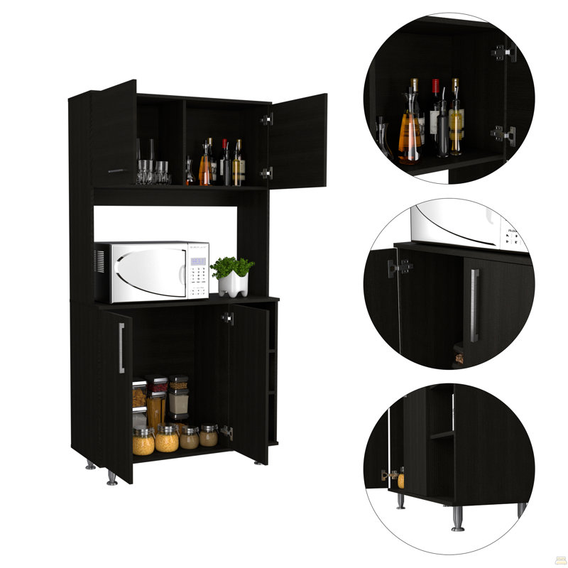 Garde-manger à 3 tablettes, Wengé