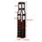 Granger Wine Rack Freestanding Floor for Bottle Wine Rack with Glass Holder - 3 Stemware Rack for Wine Glass Holder Perfect for Home Bar Kitchen & Room - 12 Bottles