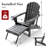 Foldable Outdoor Adirondack Chair With Ottoman-67047017