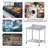 Prep Tables For Commercial Kitchen Steel Countertop With 2 Adjustable Tier Overshelves-111031357