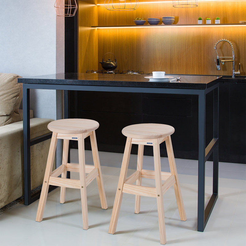 Solid Wood Counter Stool