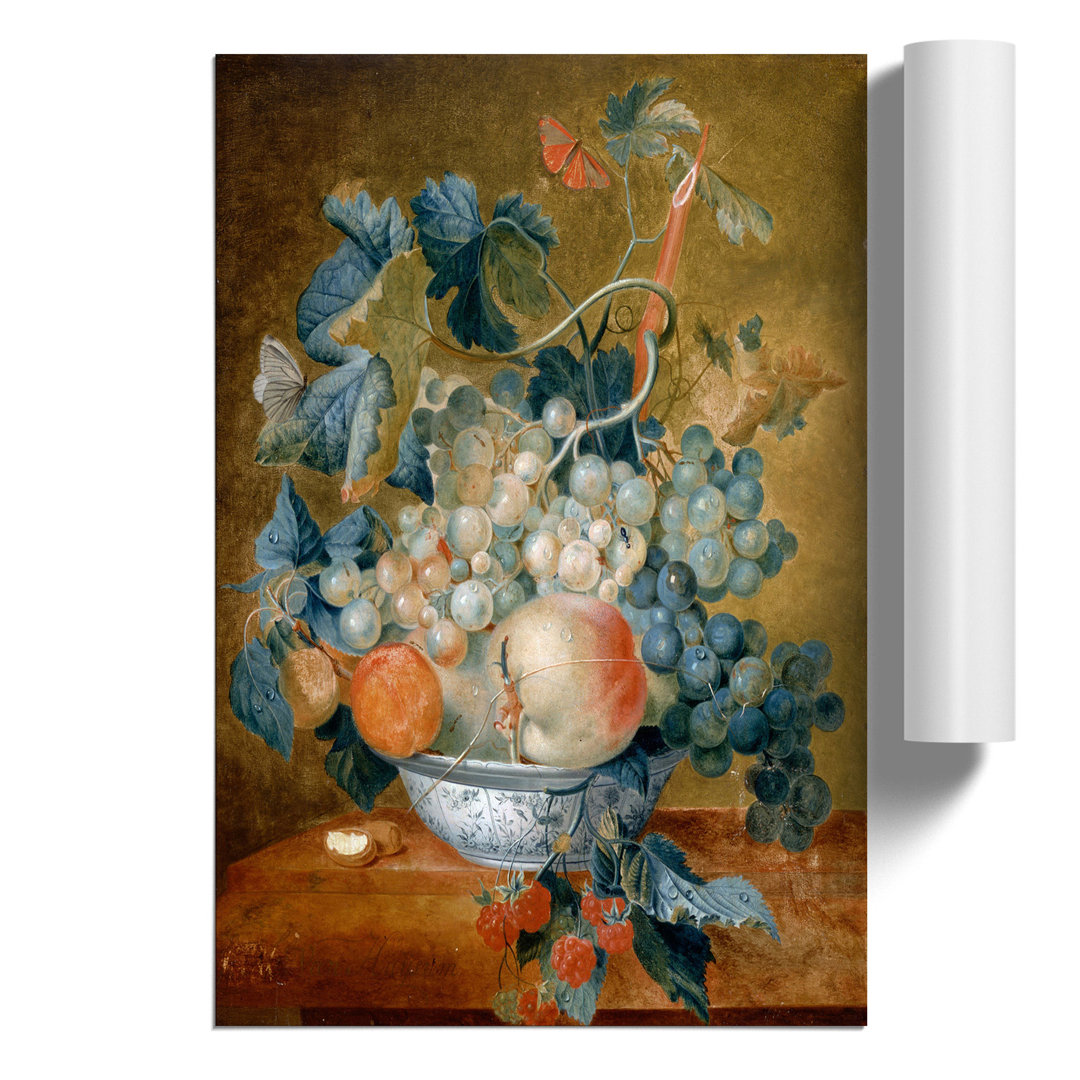 Still Life with Flowers and Fruit by Jan van Huysum - Frameless Print