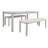 Boadicea 4 - Person Acacia Wood Patio Dining Set with Rectangular Table-279001155