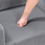 Chaise avec accoudoirs carrés modernes et contemporains de 32 po Rachelle - Chaise rembourrée en velours côtelé, structure en bois massif durable et contreplaqué, pieds élégants en faux bois exposés-1399701279