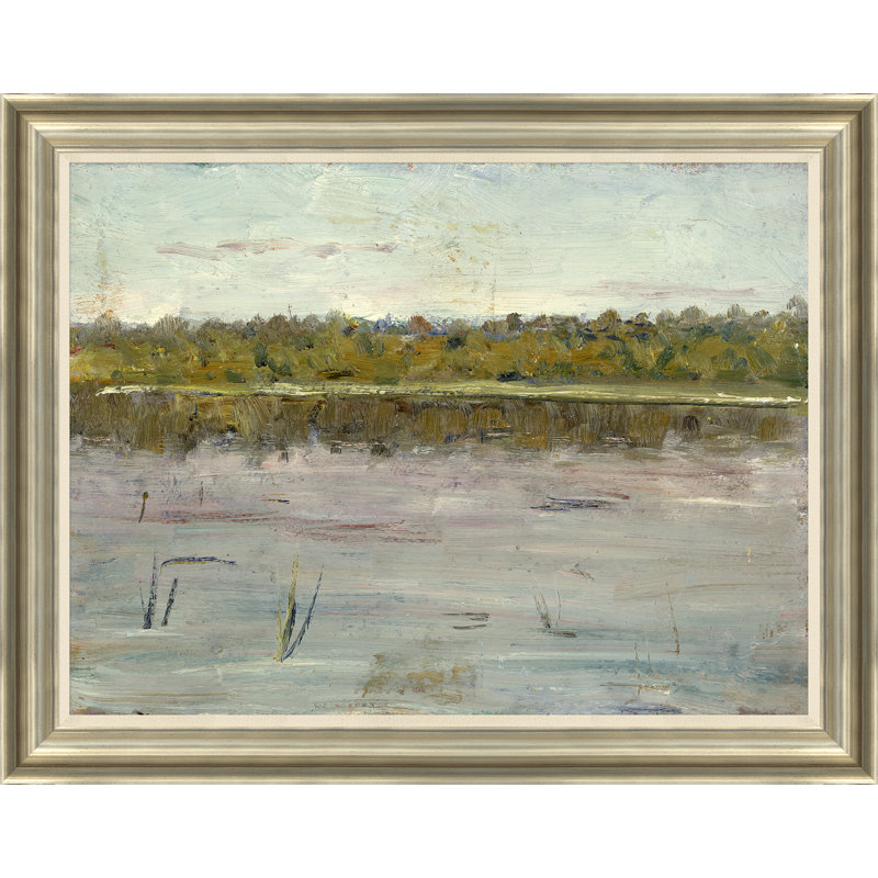 Grande rivière - peinture encadrée sur papier