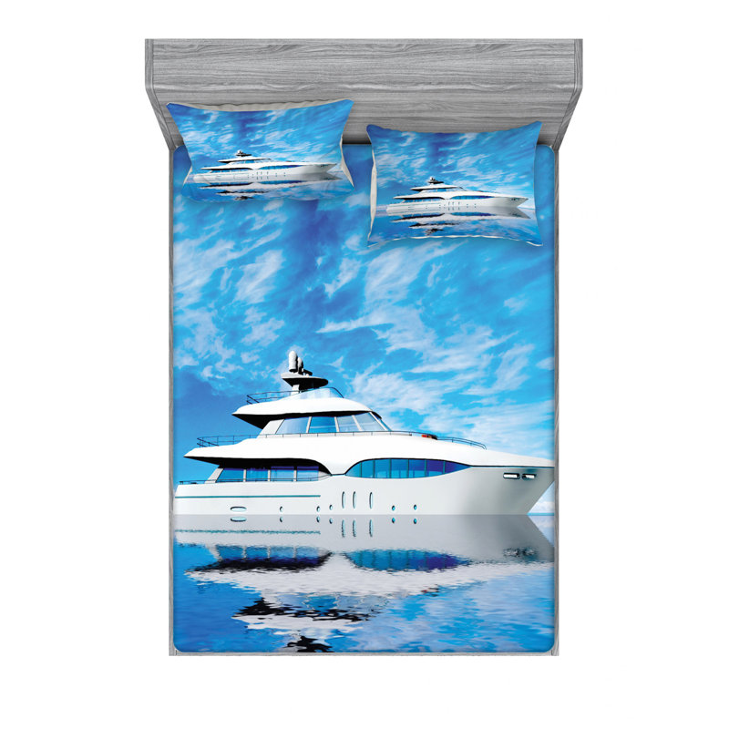 Microfiber Sheet Set, Queen Sheet Set with Fitted Sheet