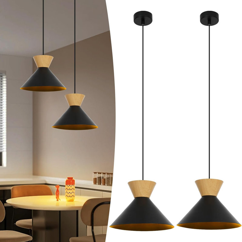 1 - Light Bowl Pendant, Matte Black, Black