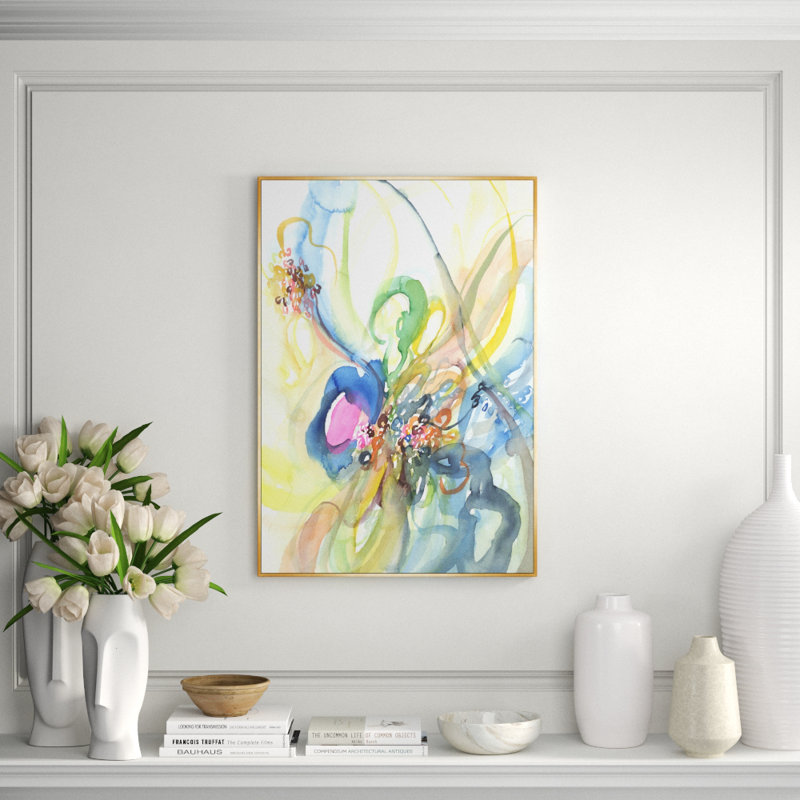 Flower Orchestra I Print by Sara Brown, 44.5" H x 37.5" W x 1.5" D