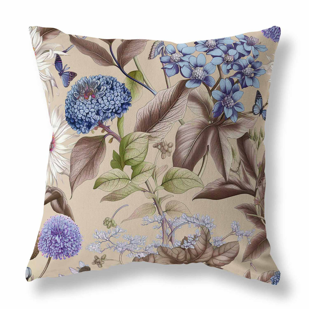 Garden Gracefulness Indoor/Outdoor Square Cushion mit Füllung