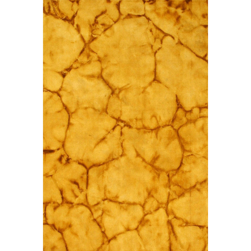Luthersville Gold Hand Knotted Wool Area Rug, Rectangle 2' x 10'