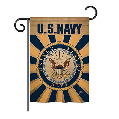Double Sided 18.5 in. H x 13 in. W Burlap Garden flag