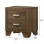 Table de chevet 2 tiroirs Grider-1113635631