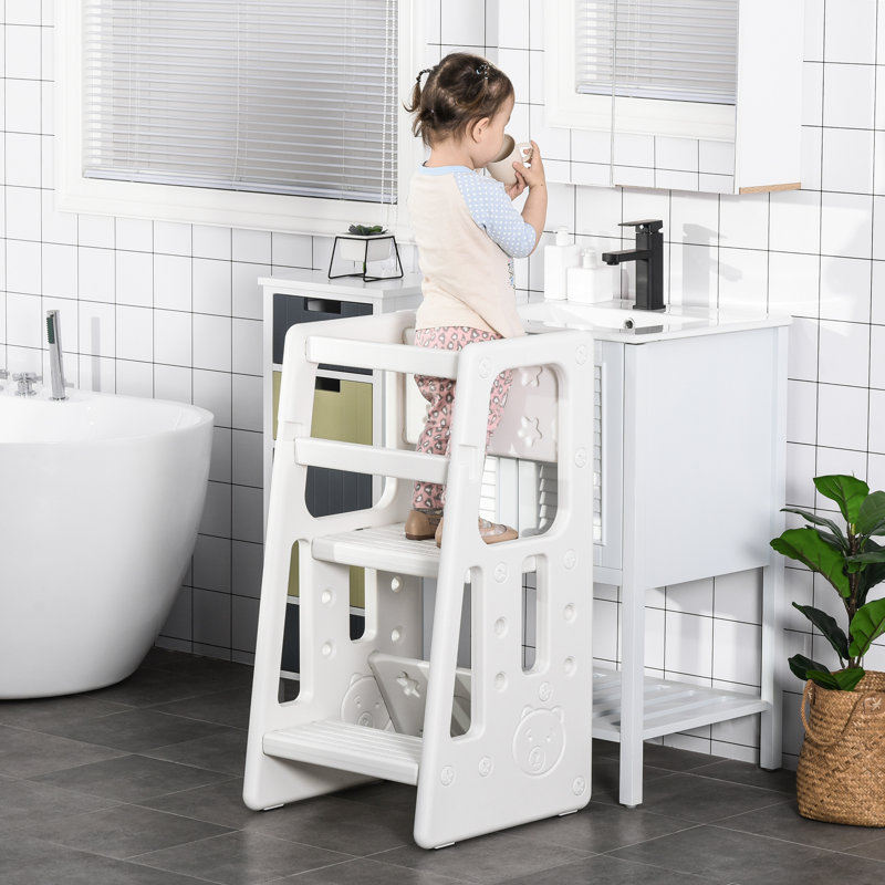 Luther 3 - Step Stool, White