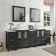 Melbourne 84'' Double Bathroom Vanity with Engineered Marble Top with Mirror