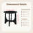 25" Round Wooden Side Table