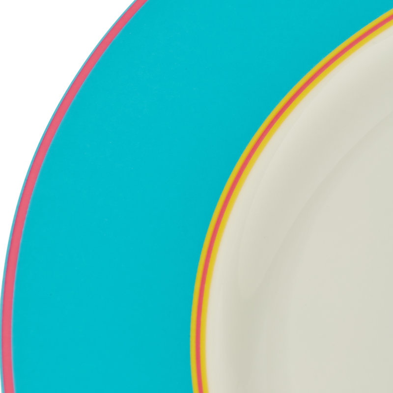Kit Kemp, Calypso - Bone China Dinner Plates, Teal