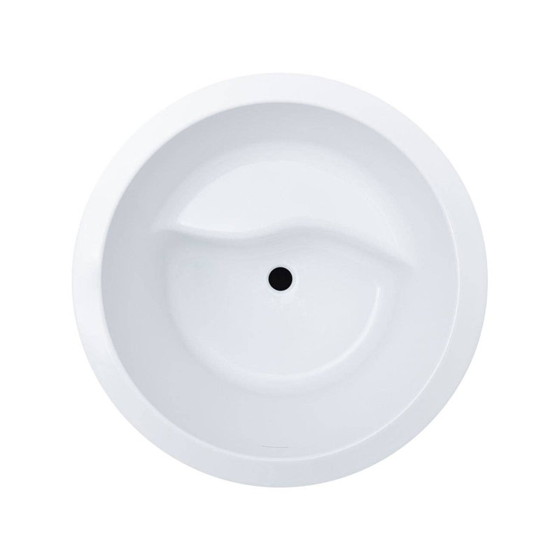 41'' x 41'' Freestanding Soaking Acrylic Bathtub, Matte Black