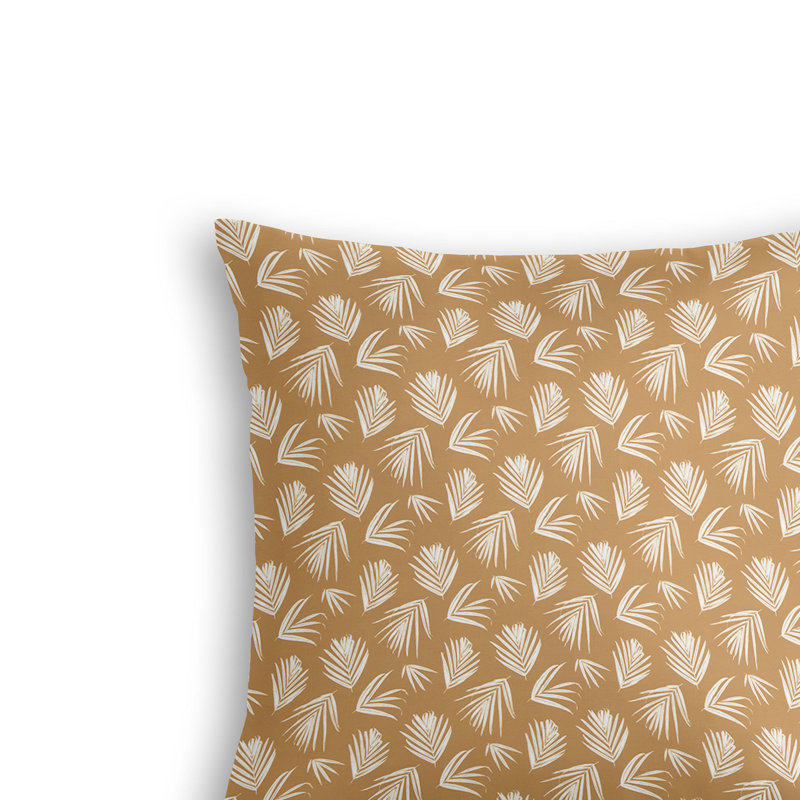 Housse et insert de coussin décoratif carré en polyester Macbeth, Stuc, 26 po x 26 po