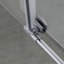 Glissière simple sans cadre de 44 à 48 po x H 76 po avec verre de 5/16 po (8 mm) et quincaillerie en acier inoxydable-119848763