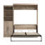 Lit et unité de rangement avec portes Arlex (89 W)-88513634-91638369