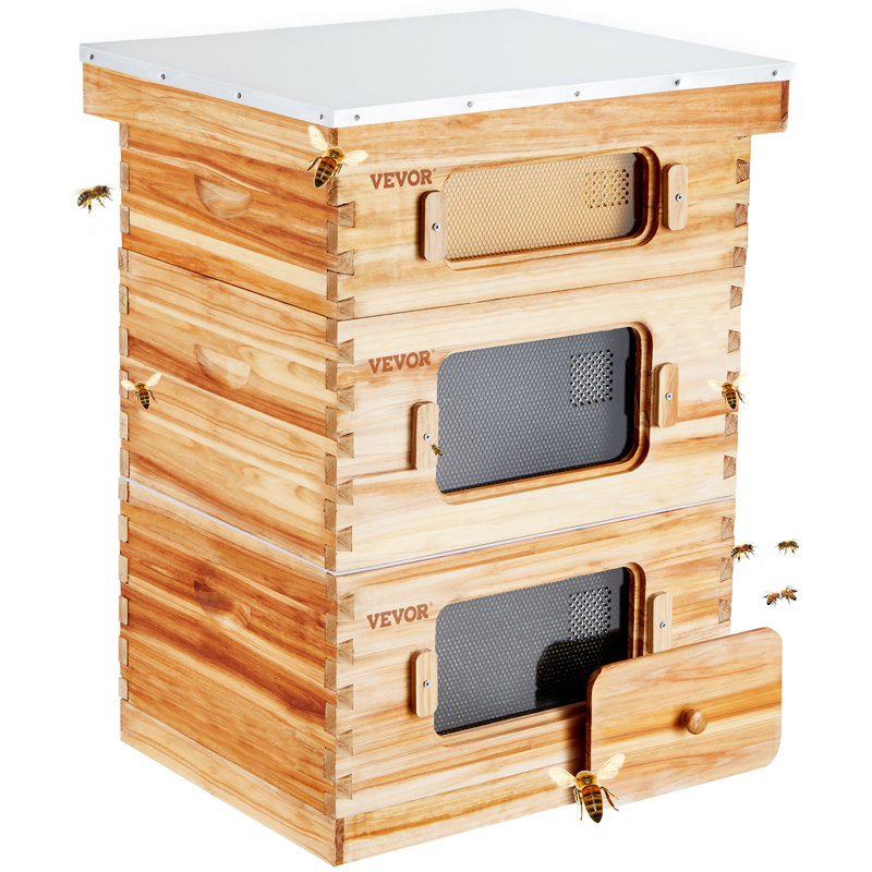 Trousse de démarrage pour ruches Bee Hive à 30 cadres VEVOR