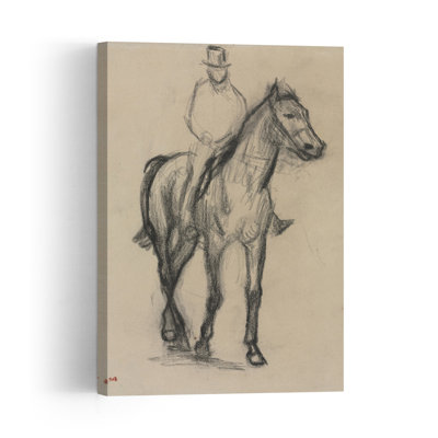 Horse And Rider, C.1890 Abstract Contemporary Horse Wall Art Print