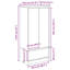 Cabinet With Drawer 55.5X34x119.5 Cm Engineered Wood-1786643905
