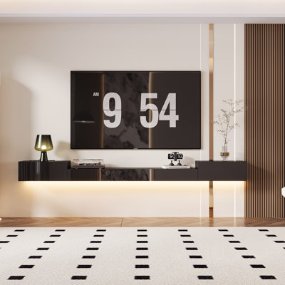 Meuble télé 110 po avec lumière DEL