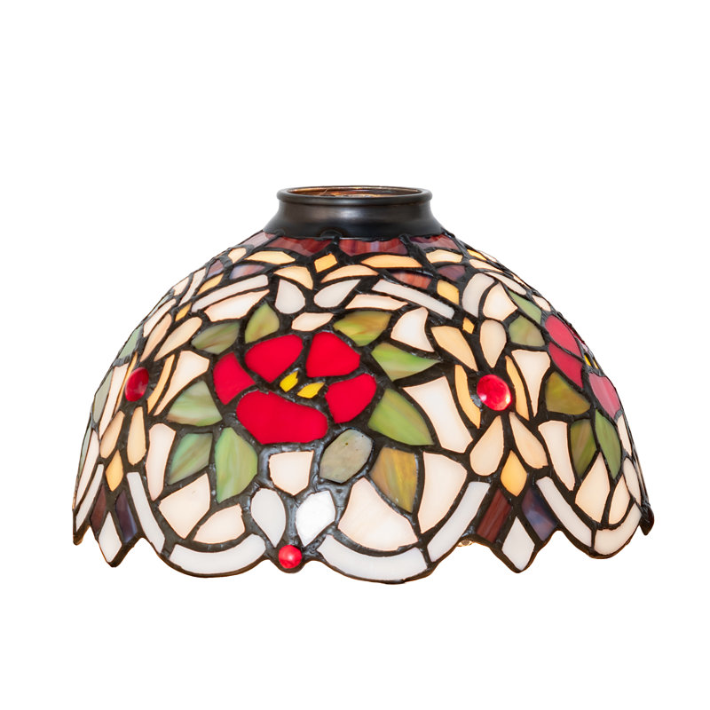 8" Wide Rose Shade