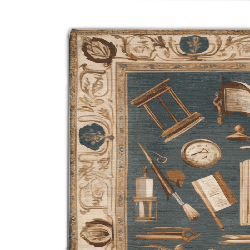 Tapis d'intérieur et d'extérieur gris français, Rectangulaire 2 pi x 3 pi