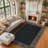 Outdoor Area Rug, Casual Design with Striped Border, Stain Resistant Durable Mat for Patio, Balcony, Bedroom, Living Room, Dining Room, Bathroom-489525007-489524993