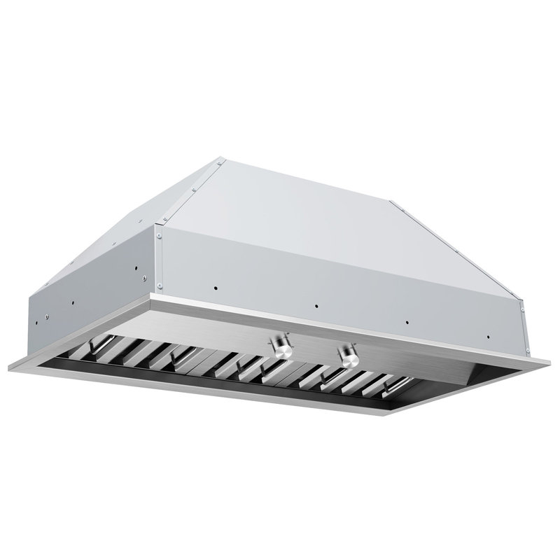 Hauslane 860 Cubic Feet Per Minute Convertible Insert Range Hood with Baffle Filter and Light Included