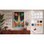 Figure Under Cosmic Light Retro - Wrapped Canvas-1168206302-1168206306