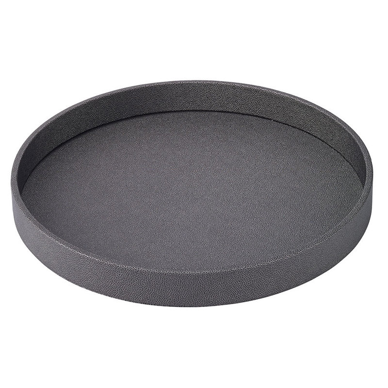 Skate Round Decorative Tray, Charcoal