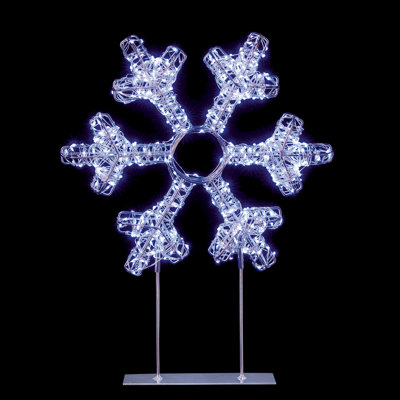 Twinkling Silver Table Top Snowflake