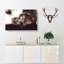 Chocolate Labrador Portrait Painting - Wrapped Canvas-56658804