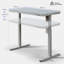 Almena Glass Top Standing Desk with Drawers & Wireless Charging-1211360414