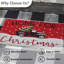  Paillasson Home for Christmas - rouge
