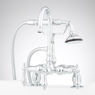 Allister Deck-Mount Tub Faucet and Hand Shower