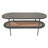 Table basse en forme de capsule multicolore en métal 39,37 po
