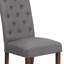 Chaise parsons Prompton avec pieds en acajou-692434462