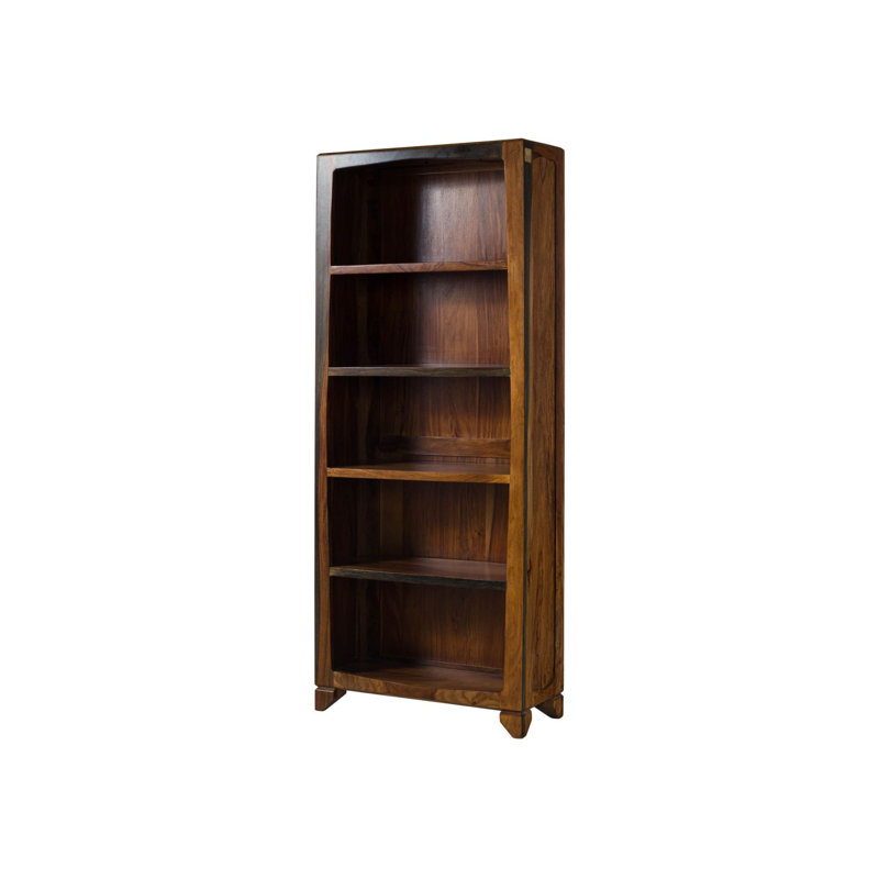 Ancona 195cm H x 80cm W Solid Wood Standard Bookcase
