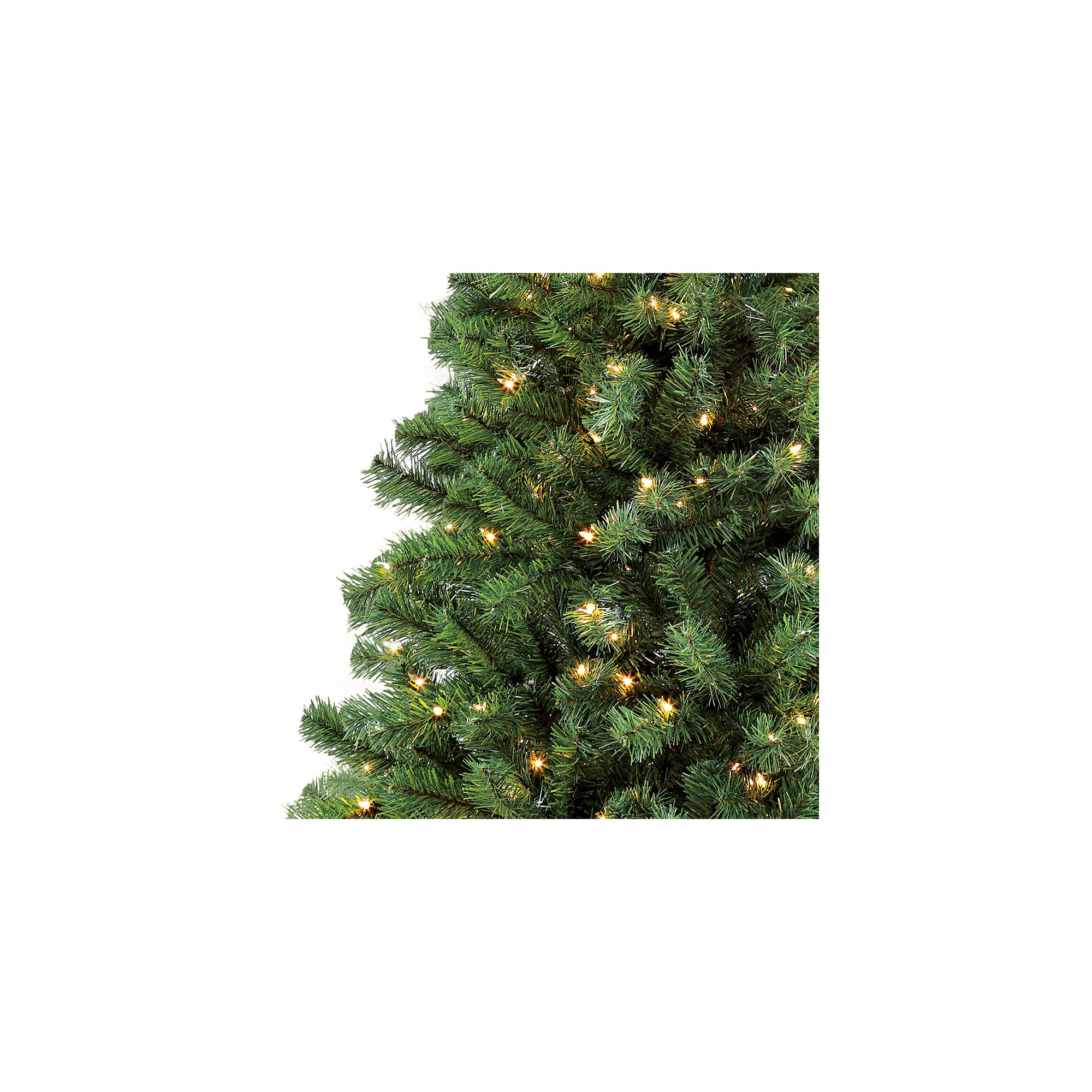 Lighted Artificial Fir Christmas Tree, 9'