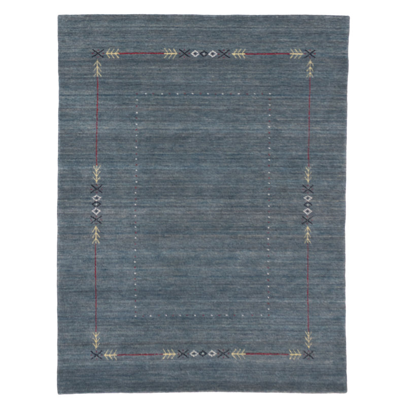 Kashkuli Gabbeh Blue Rug 5'1" x 6'8"